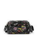 BANDOLERA MENSAJERA DE TELA VAQUERA GRIS